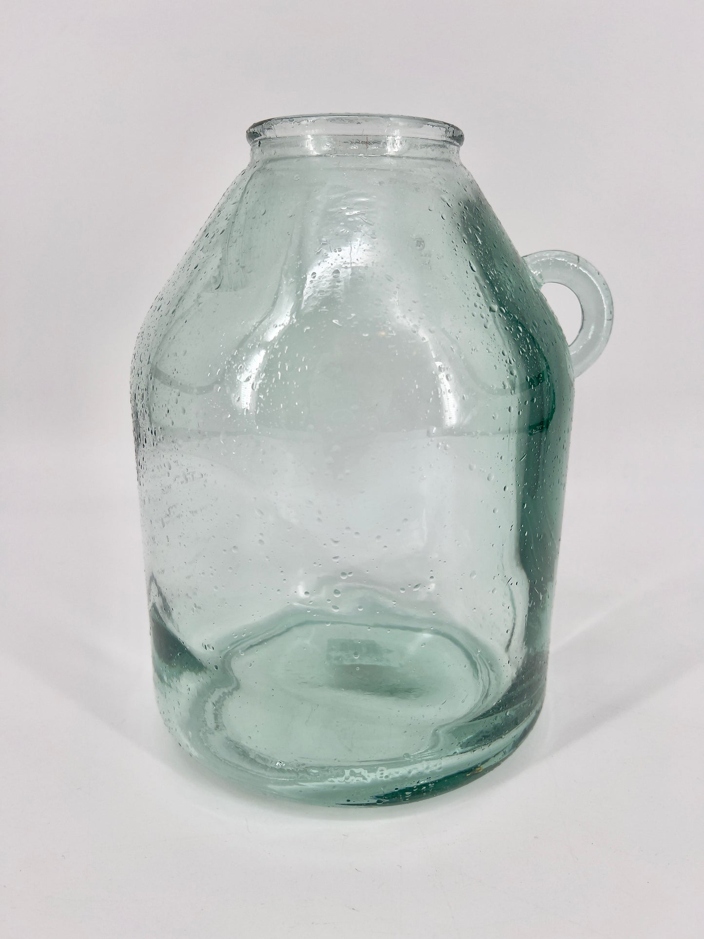 Glazen vaas recycled in groen/blauw, 25,5cm