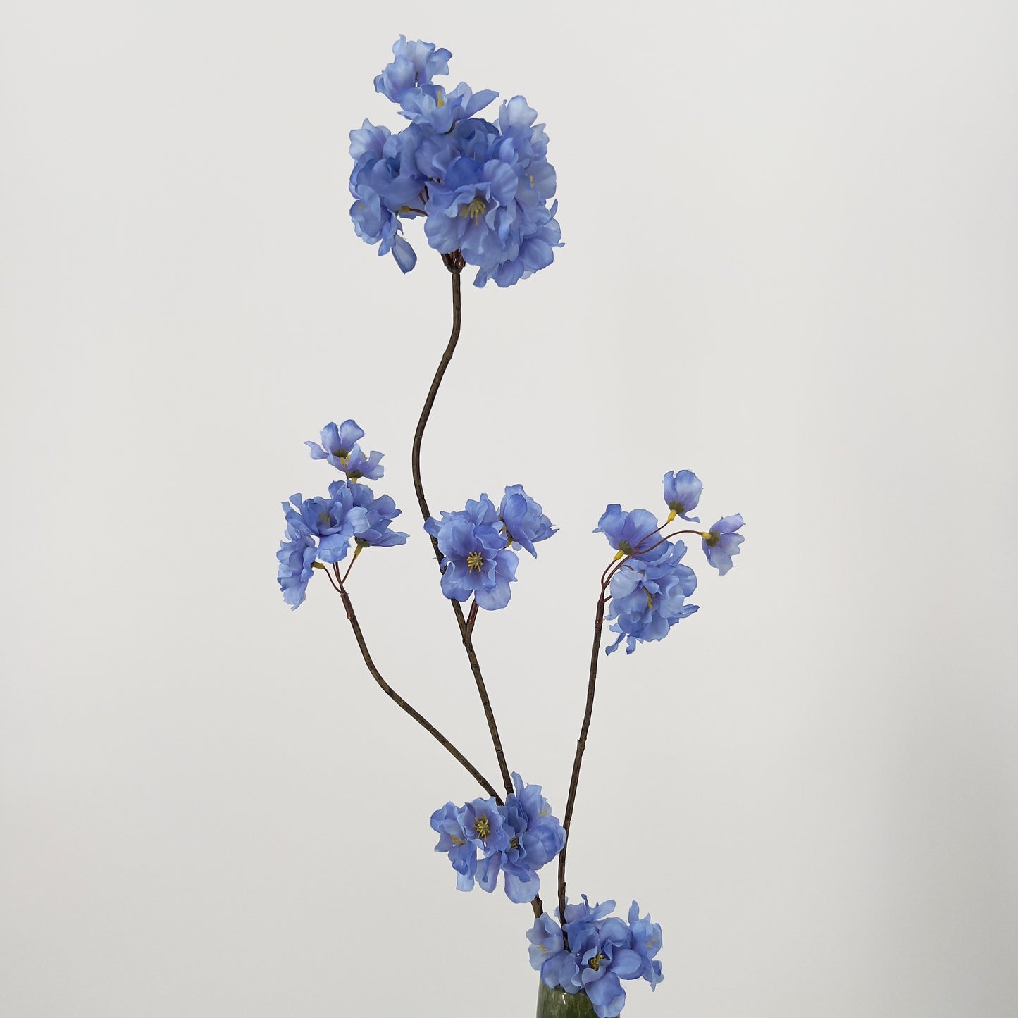 Prunus Malaga spray in lavendel, blauw en geel, 84cm