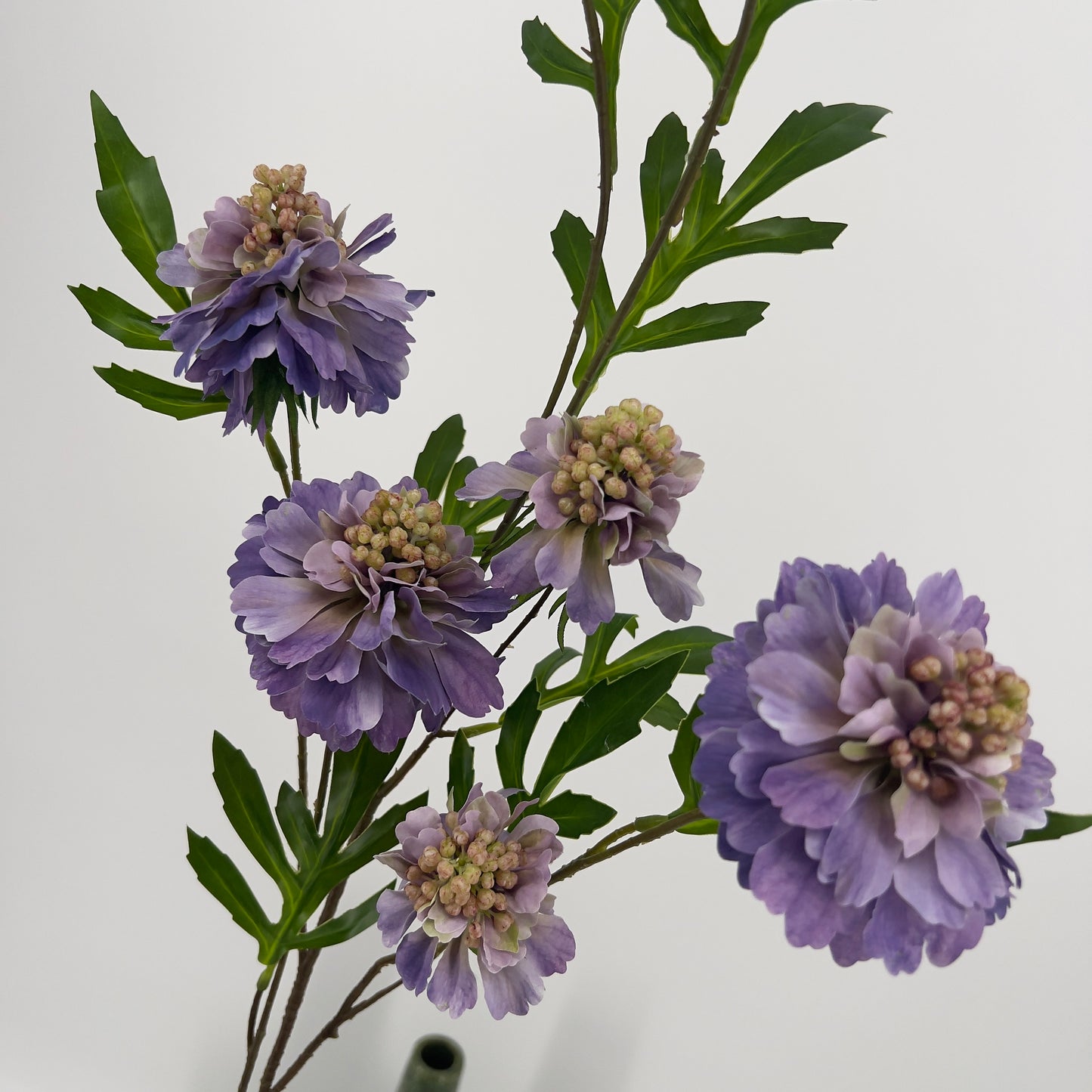 Scabiosa kunsttak in 5 kleuren, 113cm