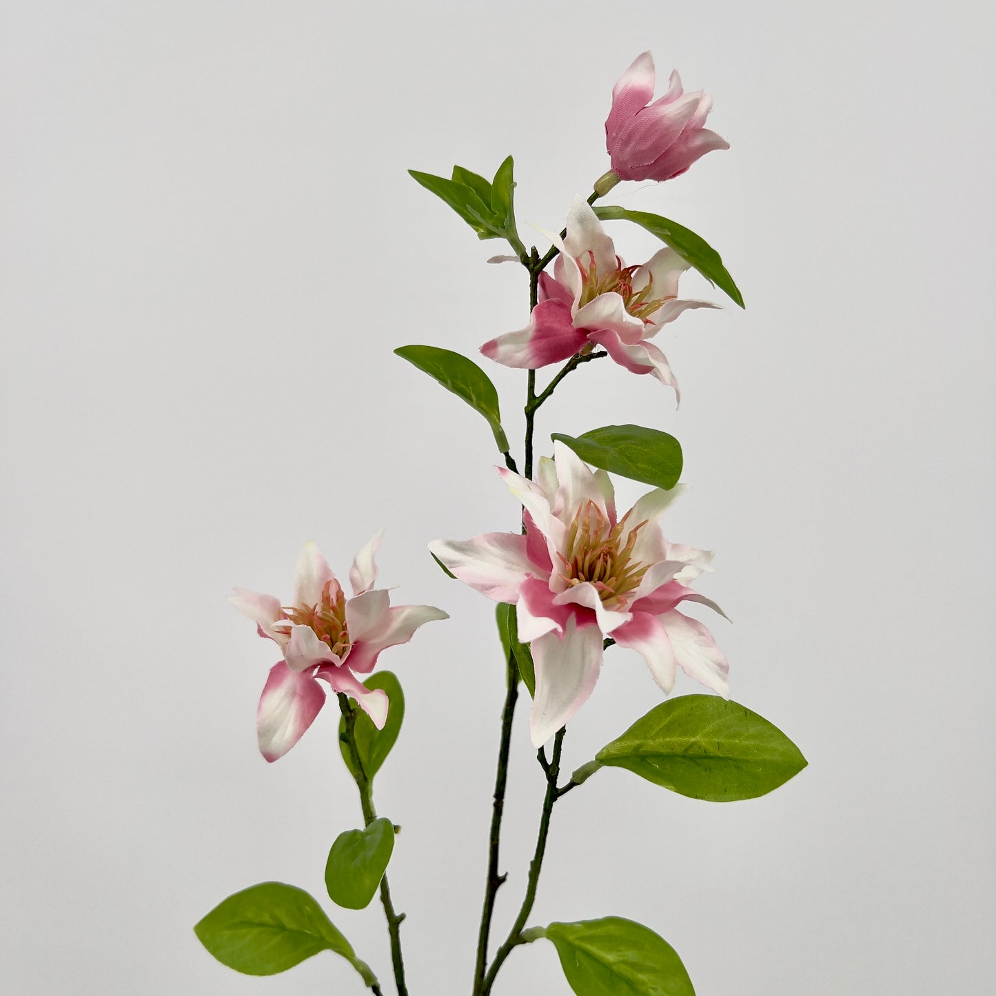Juweel Clematis spray kunsttak in 3 kleuren, 75cm