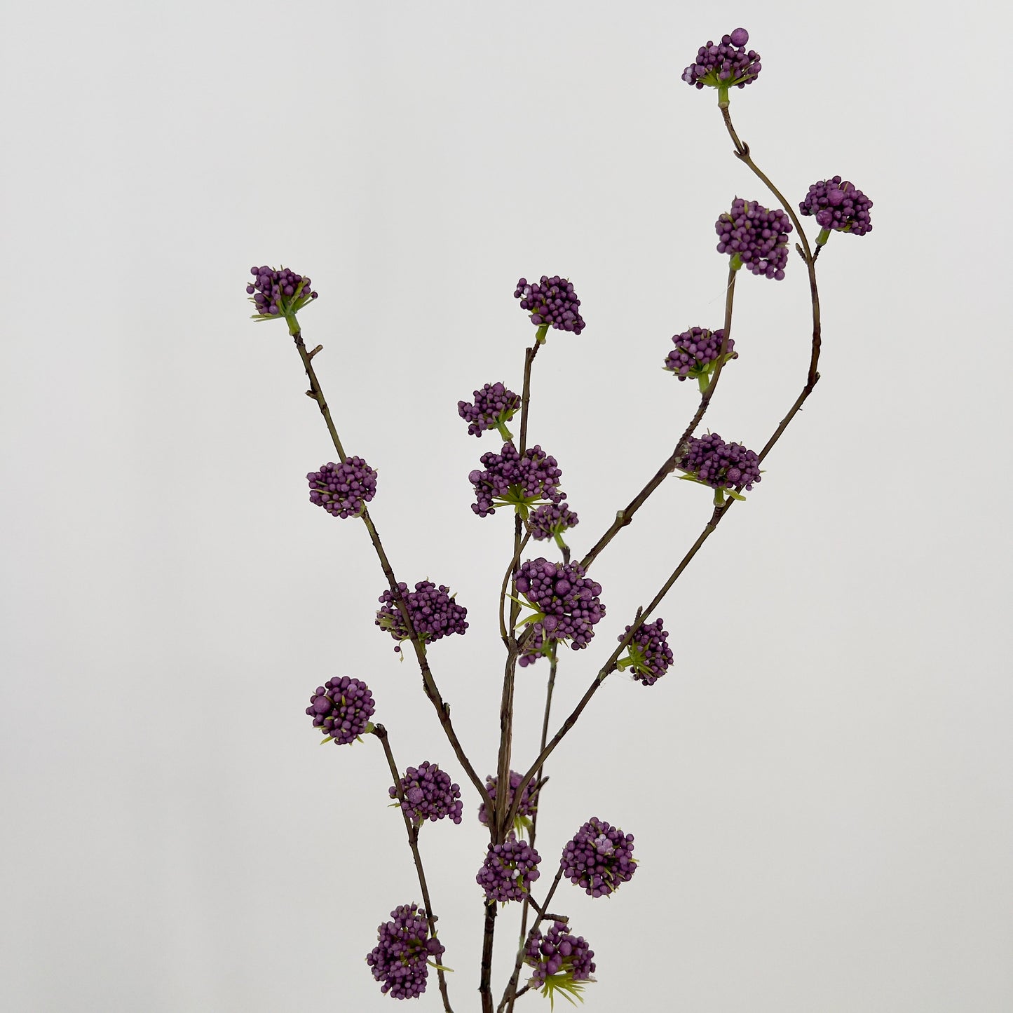 Foam mini gypso/Callicarpa spray kunsttak in het paars/lila, 100cm