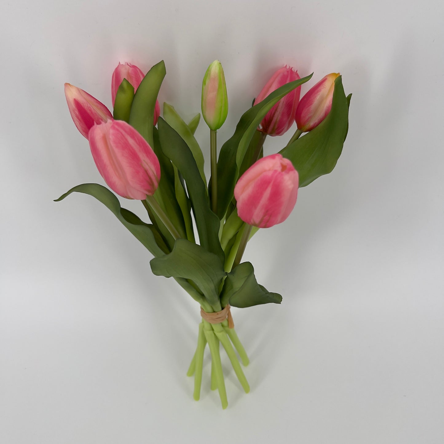 Kunst Tulpen 7 stelen real touch van It's All About Art, in vele kleuren 31cm