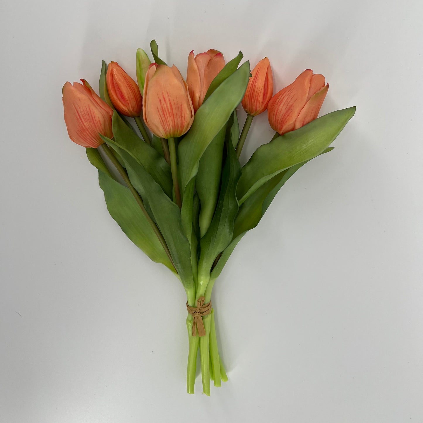 Kunst Tulpen 7 stelen real touch van It's All About Art, in vele kleuren 31cm
