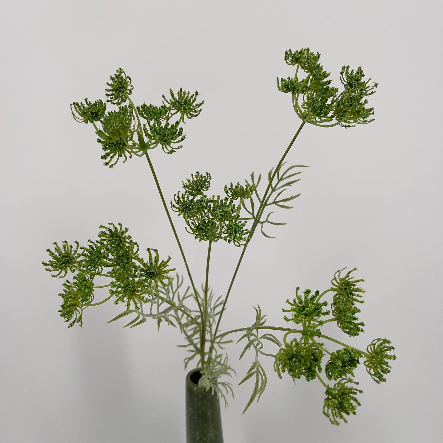 Dille kunsttak in geel, wit en groen, 80cm