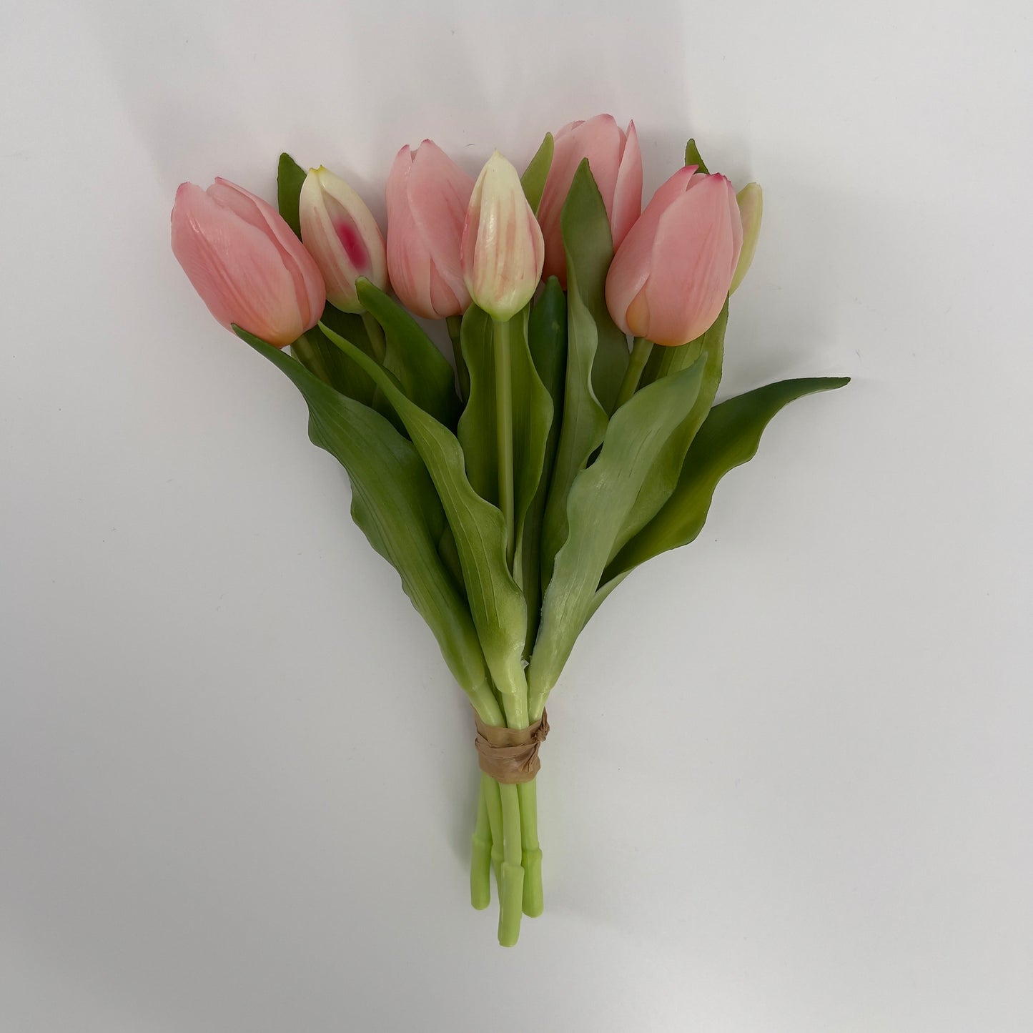 Kunst Tulpen 7 stelen real touch van It's All About Art, in vele kleuren 31cm