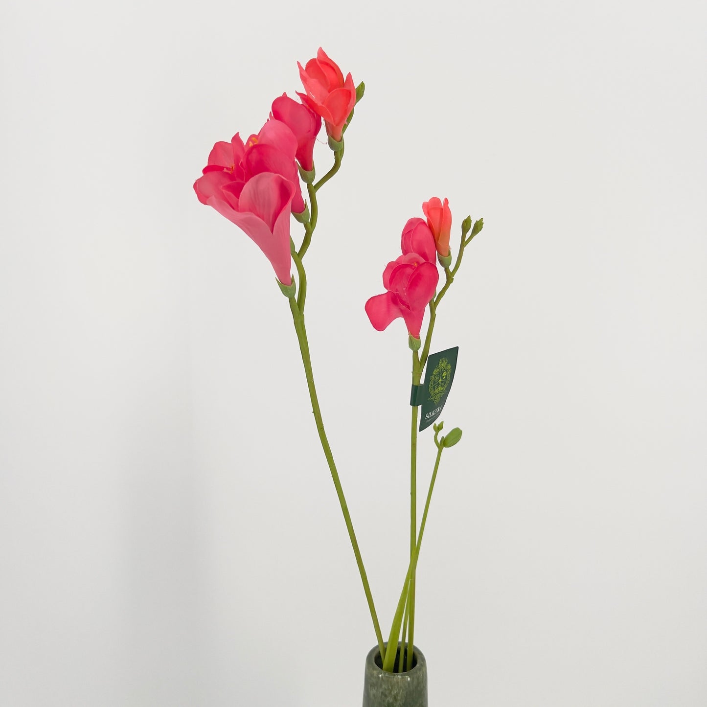Silk-ka kunst Freesia's in mooie intense kleuren, 78cm