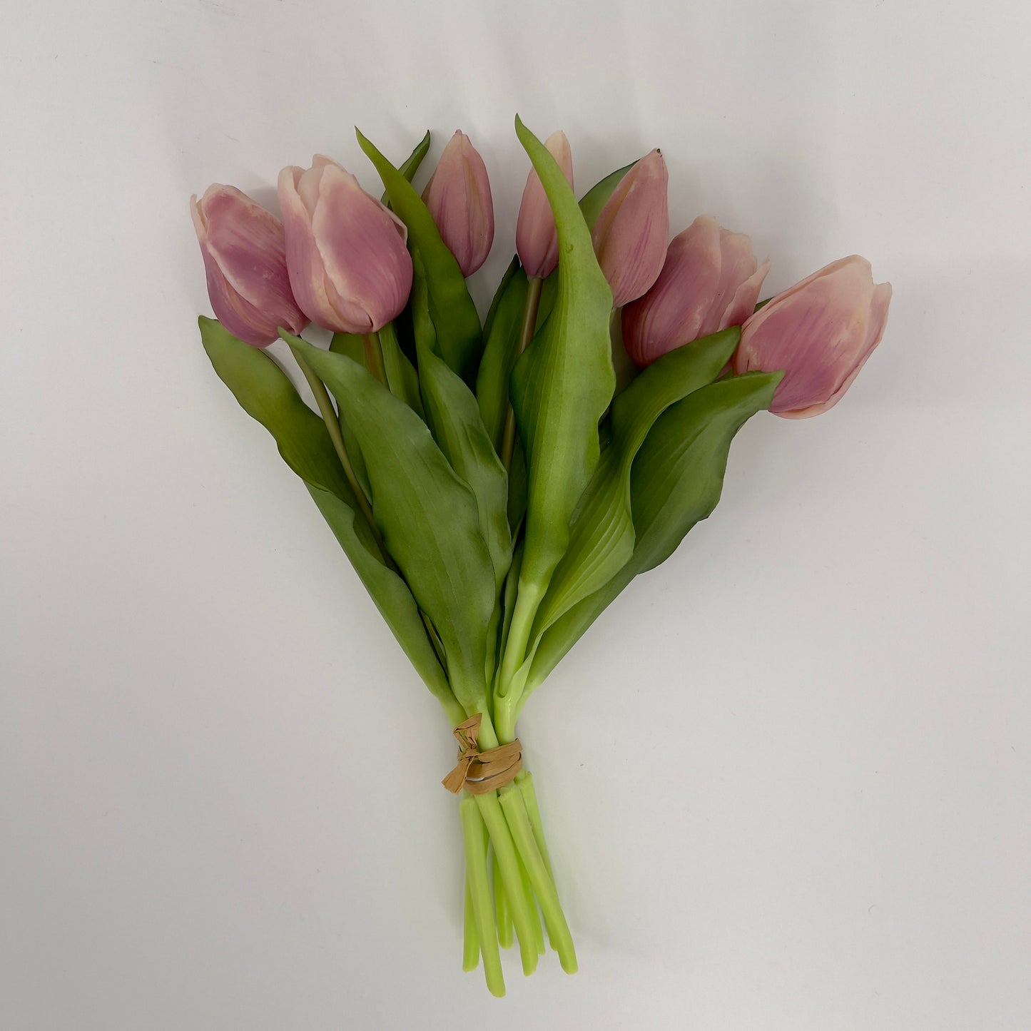 Kunst Tulpen 7 stelen real touch van It's All About Art, in vele kleuren 31cm