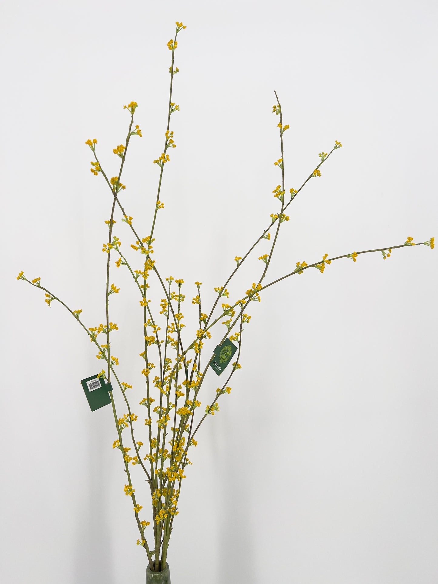 Silk-ka Spirea kunsttak in geel of witte uitvoering, 121cm