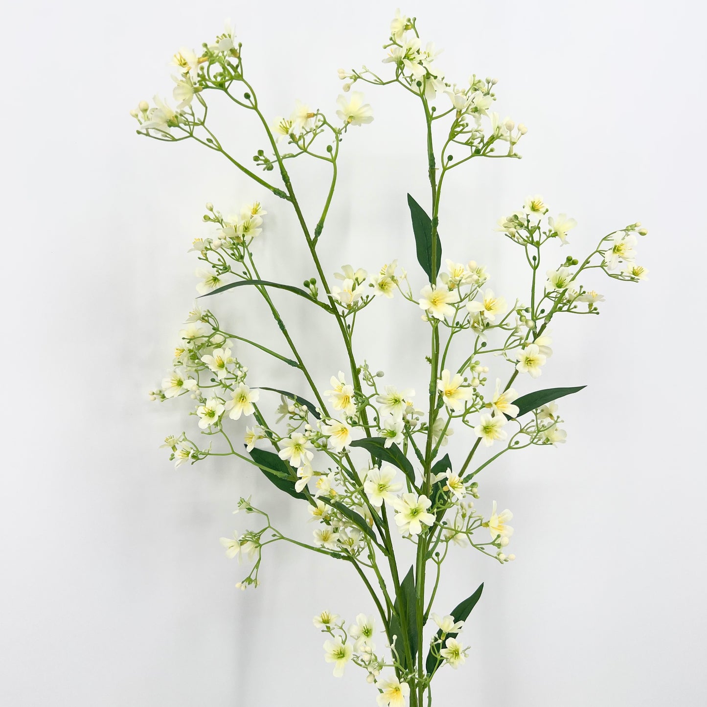 Kunsttakken heliophila in cerice en wit, 110cm