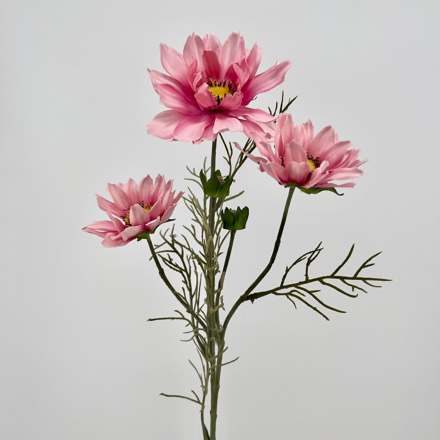 Kunsttak Cosmos spray in fuchsia, roze en oranje, 56cm