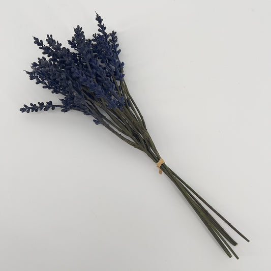 Lavendel bosje in diep paars met 6 takjes, 33cm