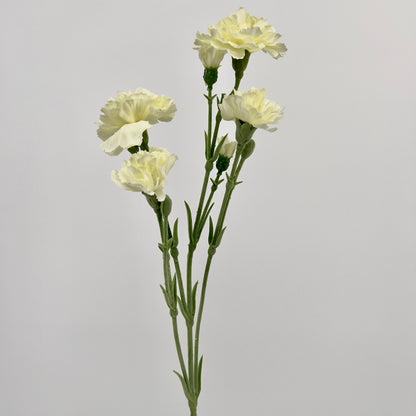Kunstbloem Anjer in perzik of creme, 62cm