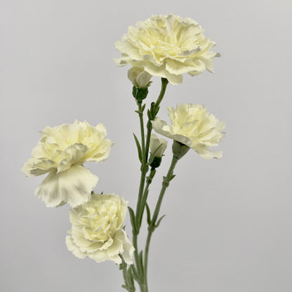 Kunstbloem Anjer in perzik of creme, 62cm