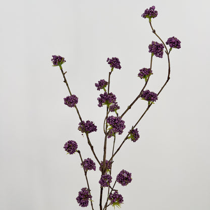 Foam mini gypso/Callicarpa spray kunsttak in het paars/lila, 100cm