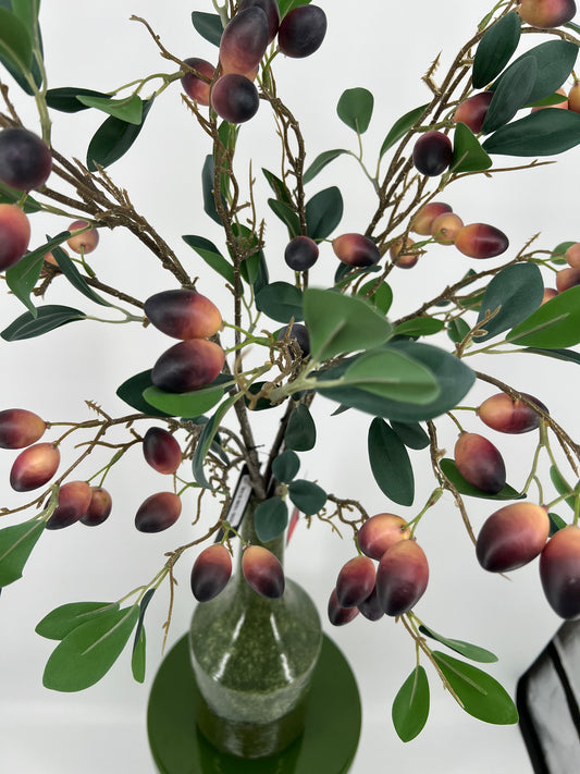 Branch olive green/red, 92cm