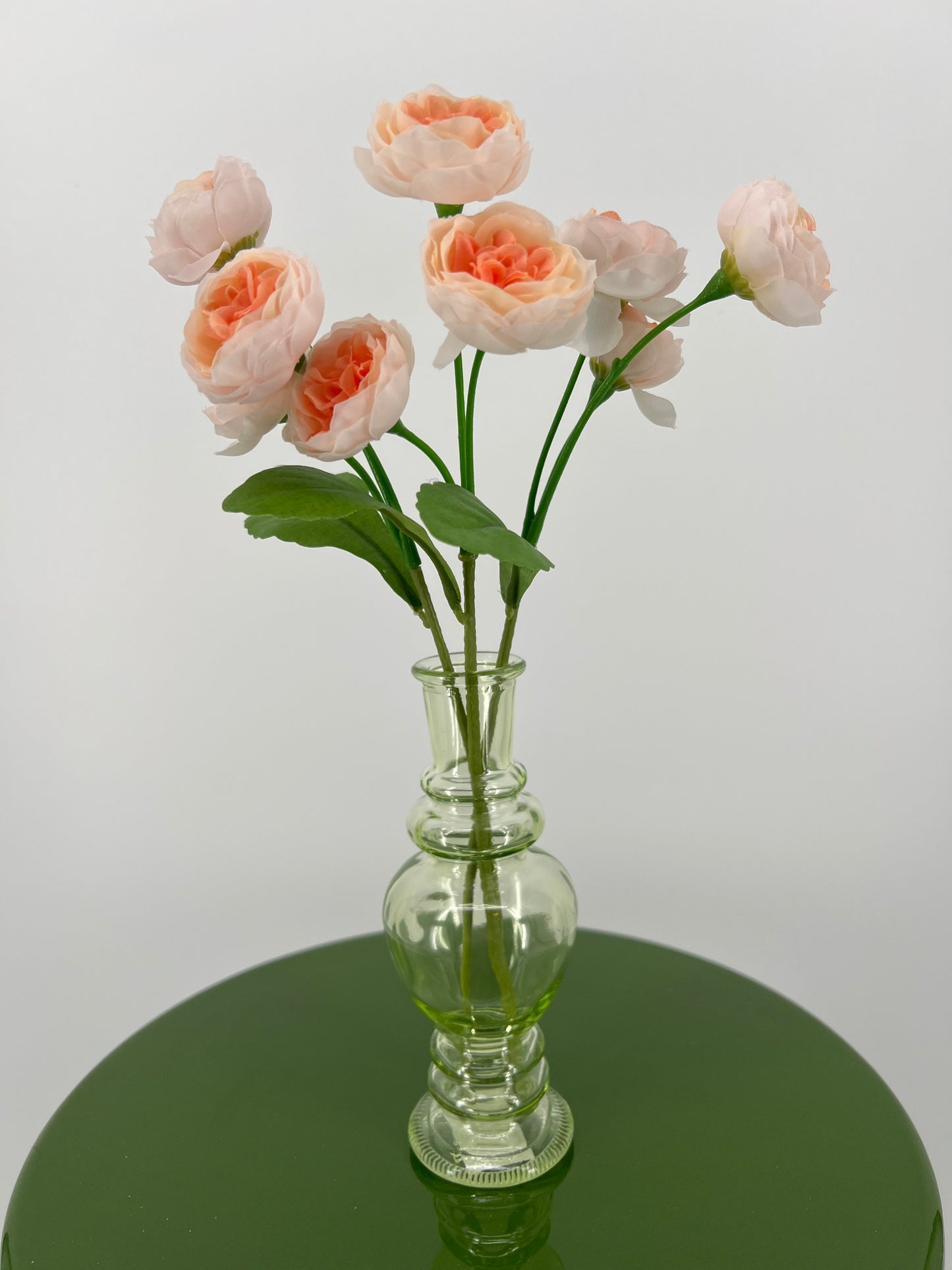 Ranonkeltjes, bundel/3 in lichtroze, crème, oranje, rood en geel, 29cm