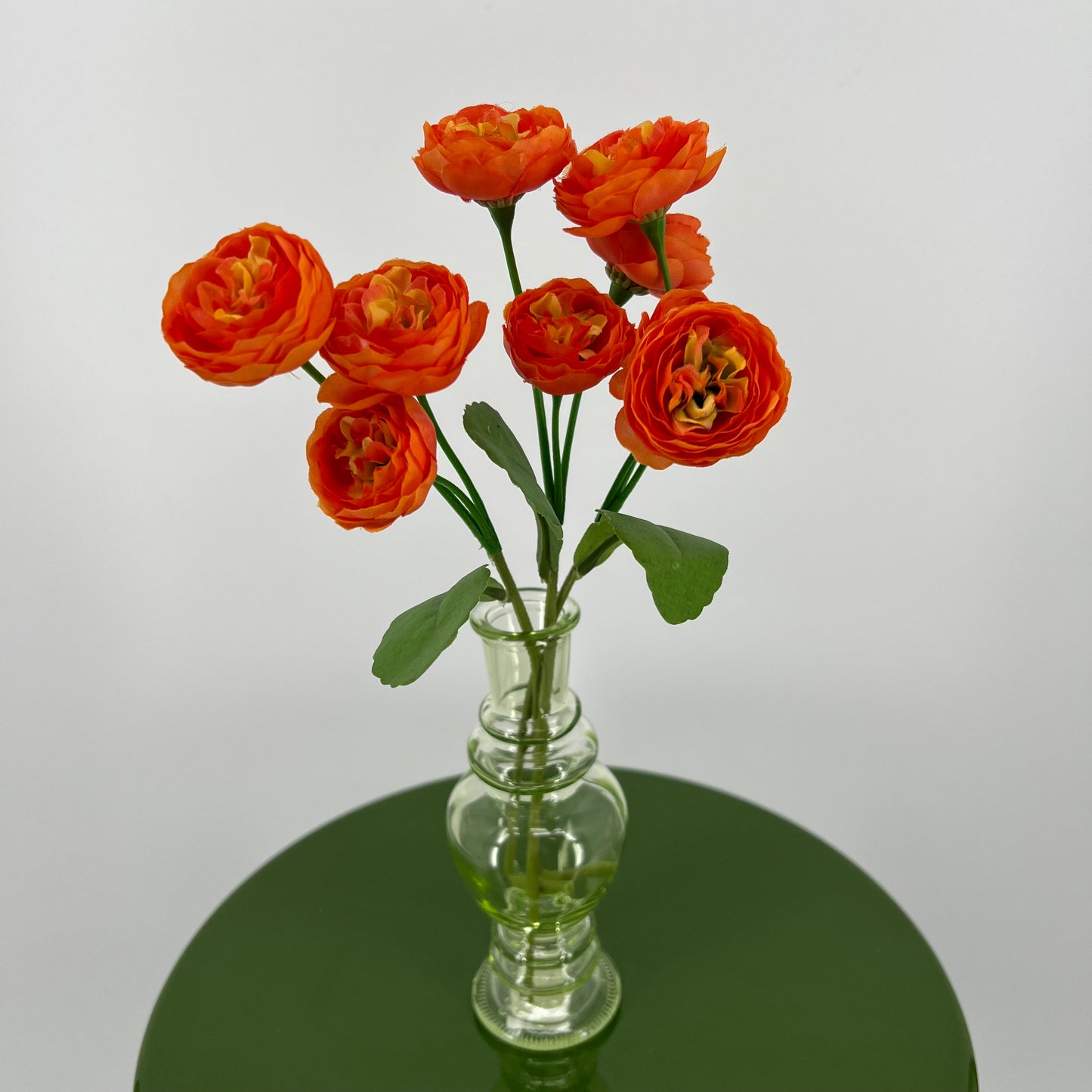 Ranonkeltjes, bundel/3 in lichtroze, crème, oranje, rood en geel, 29cm