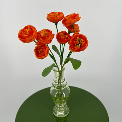 Ranonkeltjes, bundel/3 in lichtroze, crème, oranje, rood en geel, 29cm