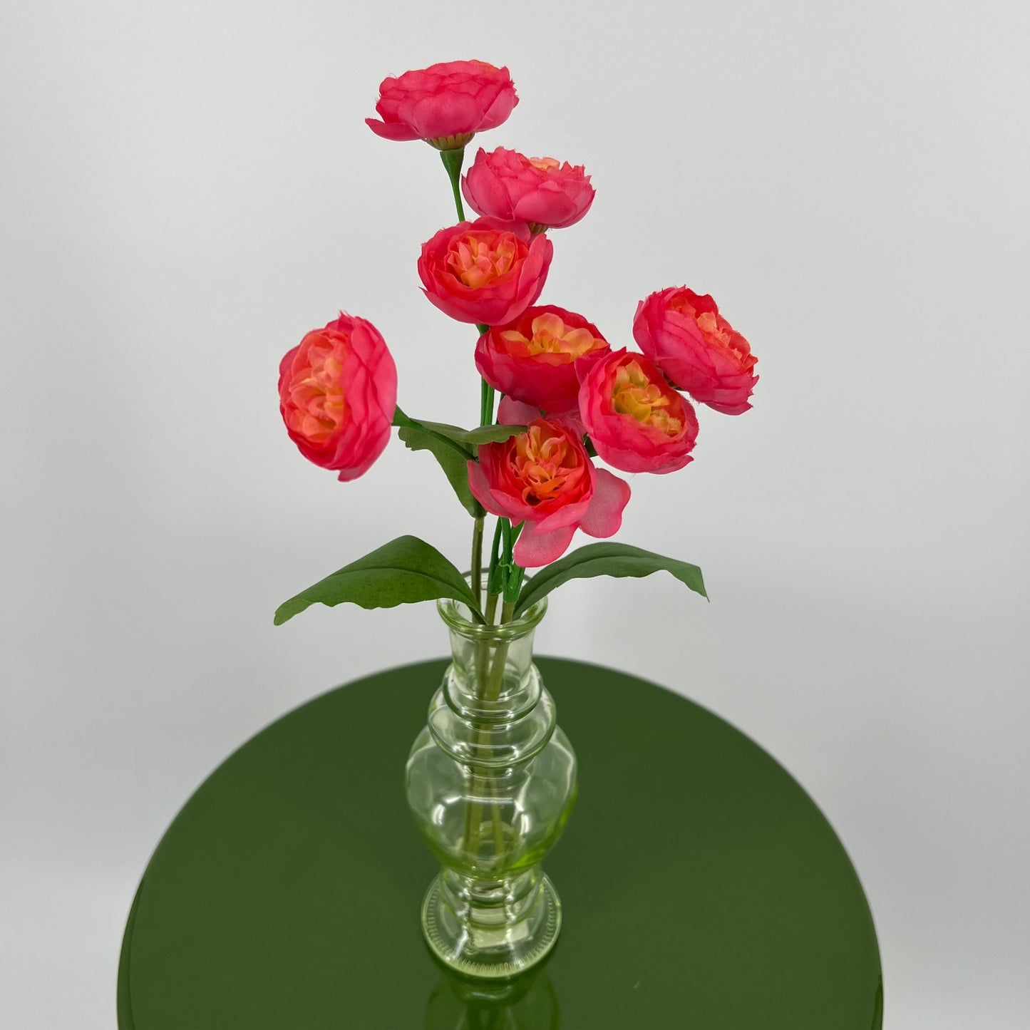 Ranonkeltjes, bundel/3 in lichtroze, crème, oranje, rood en geel, 29cm