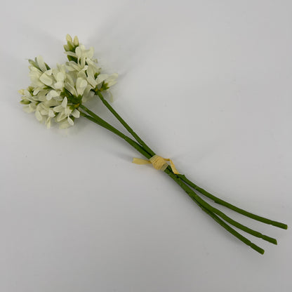 Bundel kunst Hyacinten  3 stelen in geel, roze en wit, 31cm