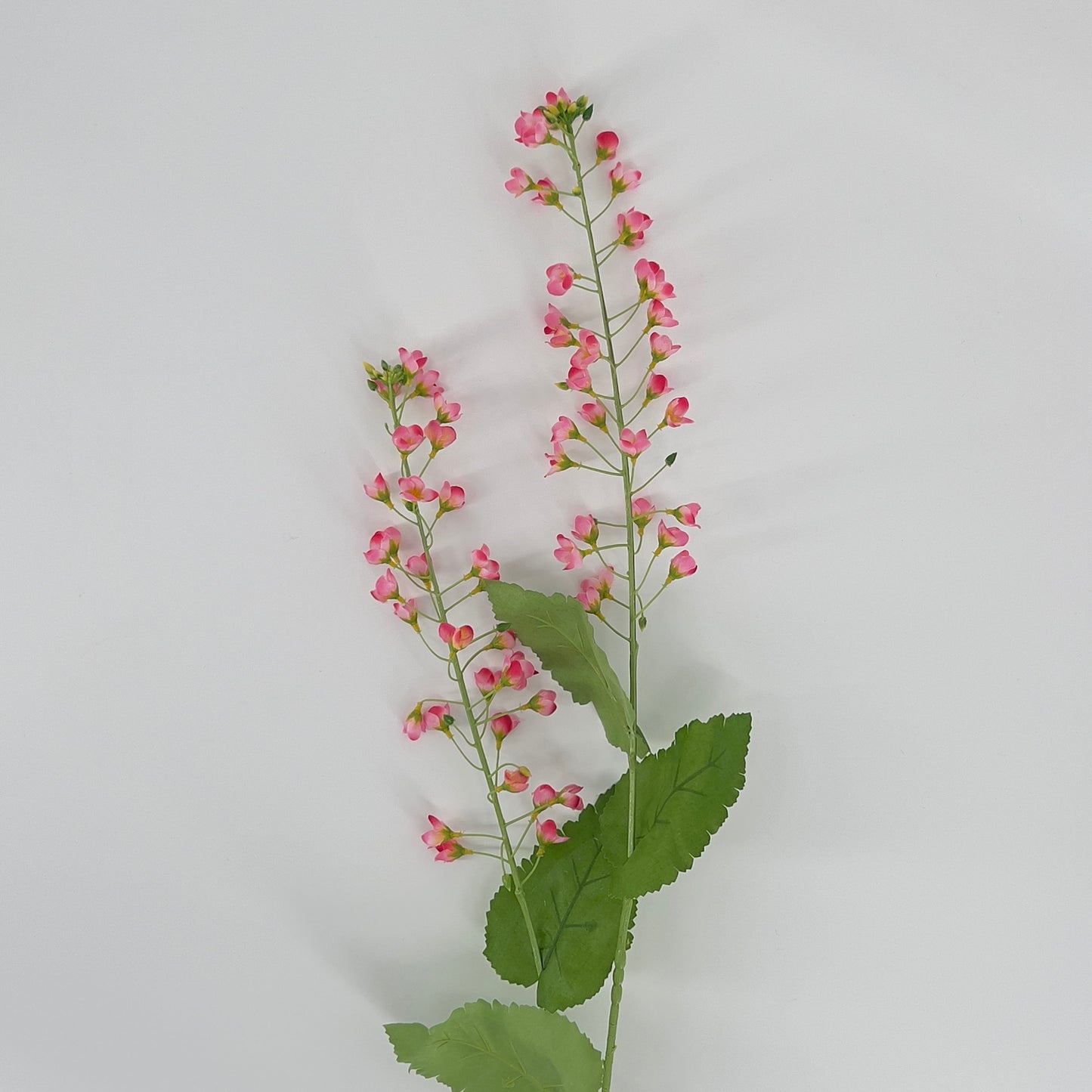 Kunst mini bloemen tak in Roze, geel en cyclaam, 108cm