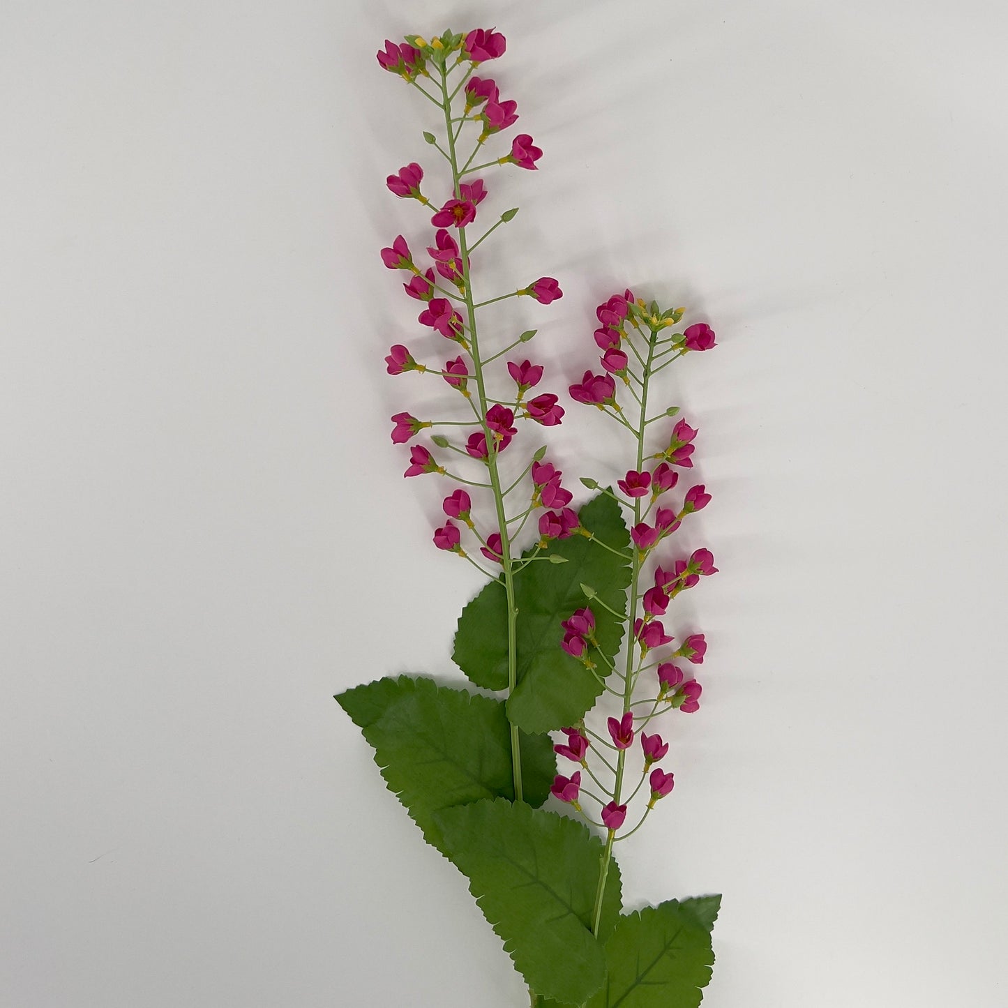 Kunst mini bloemen tak in Roze, geel en cyclaam, 108cm