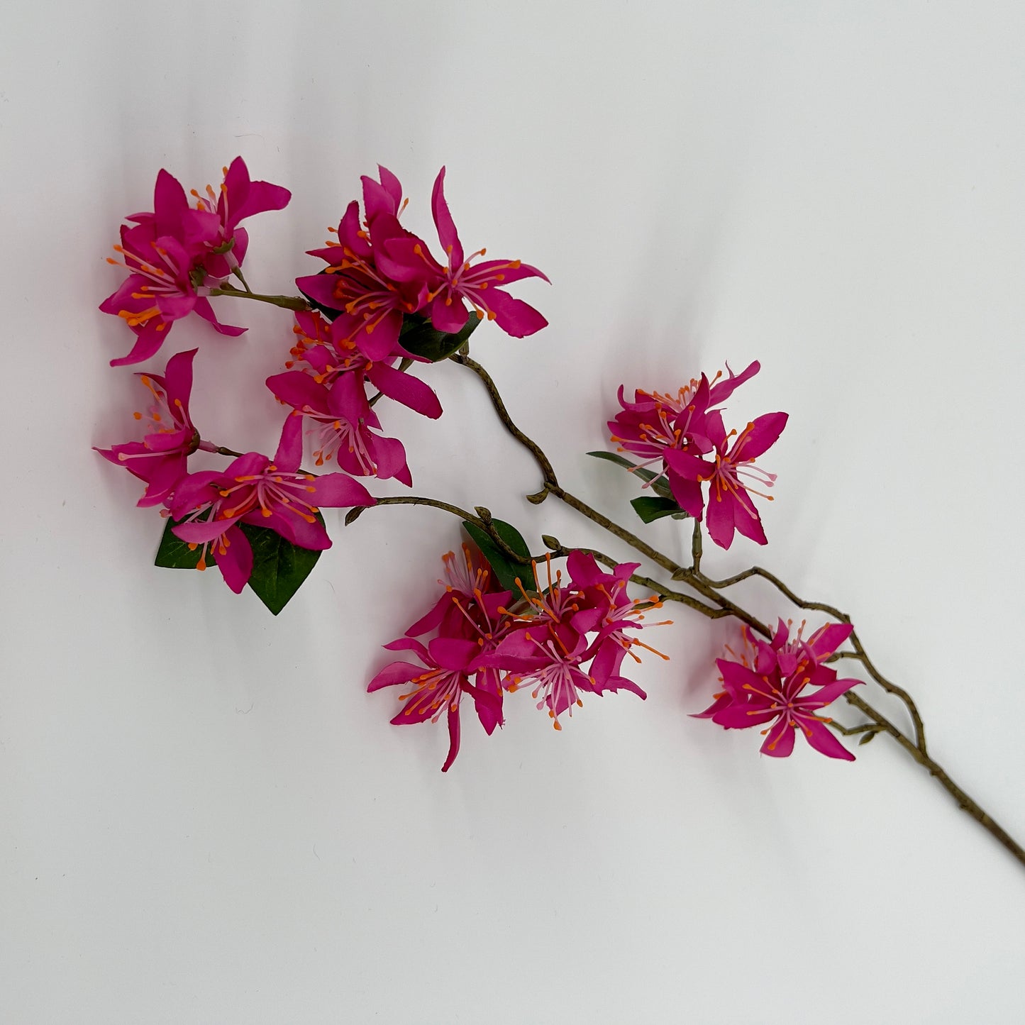 Wilde clematis spray kunst tak in diverse kleuren, 81cm