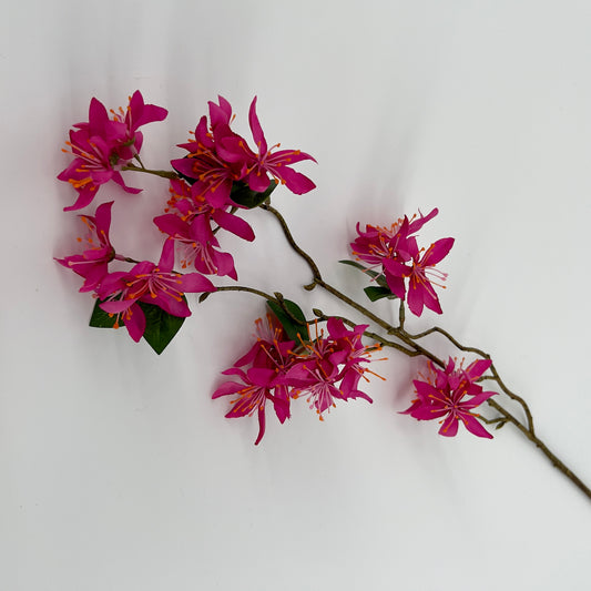 Wilde clematis spray kunst tak in fuchsia, 81cm