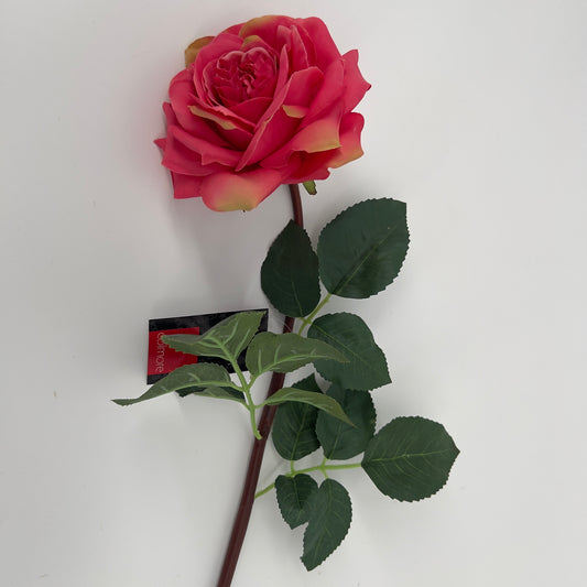 Kunstroos Flower rose pink van Colmore by Diga, 89cm