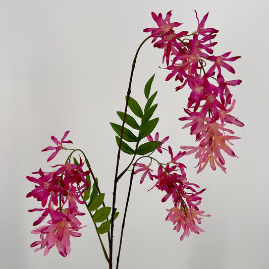 Lentebloem tak in lavendel, wit en beauty, 103cm