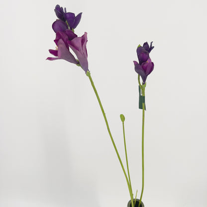Silk-ka kunst Freesia's in mooie intense kleuren, 78cm