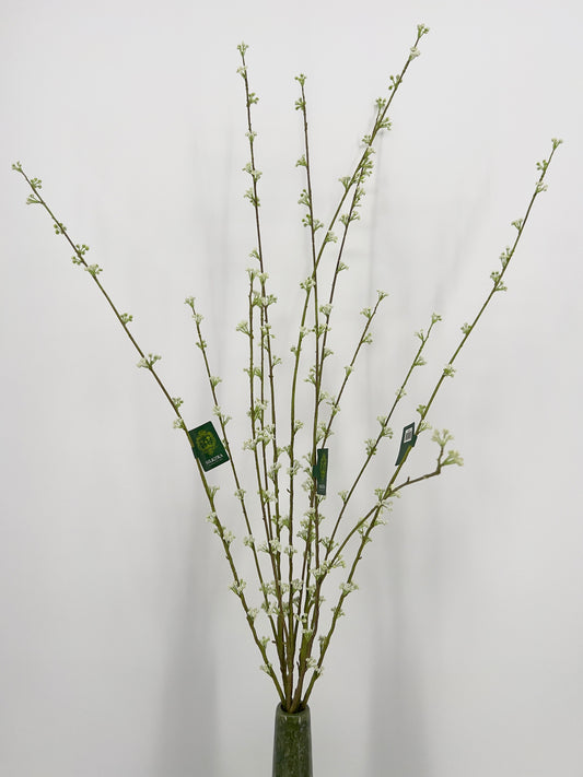 Silk-ka Spirea kunsttak in geel of witte uitvoering, 121cm