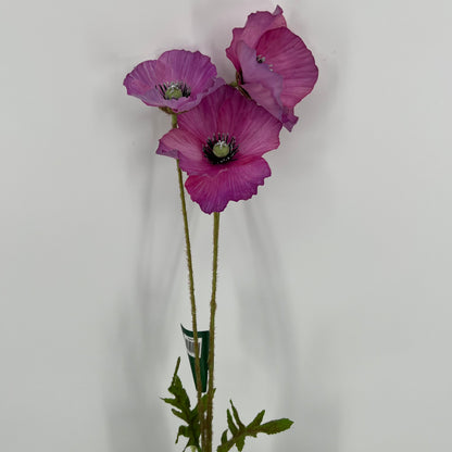 Silk-ka kunst Klaproos in vele kleuren, 81cm