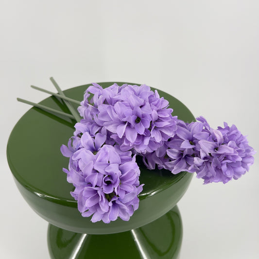 Hyacinth in lila en wit set/3, 42cm
