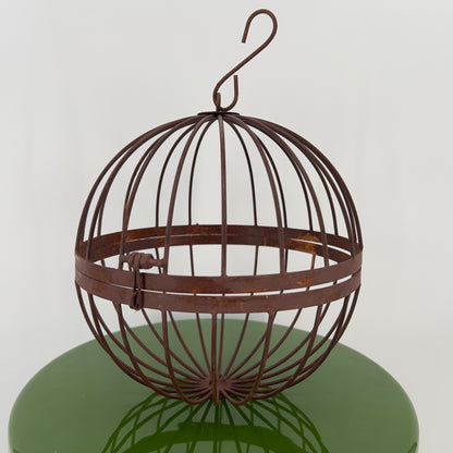 Metalen decoratie bal Rusty, 20 of 14cm