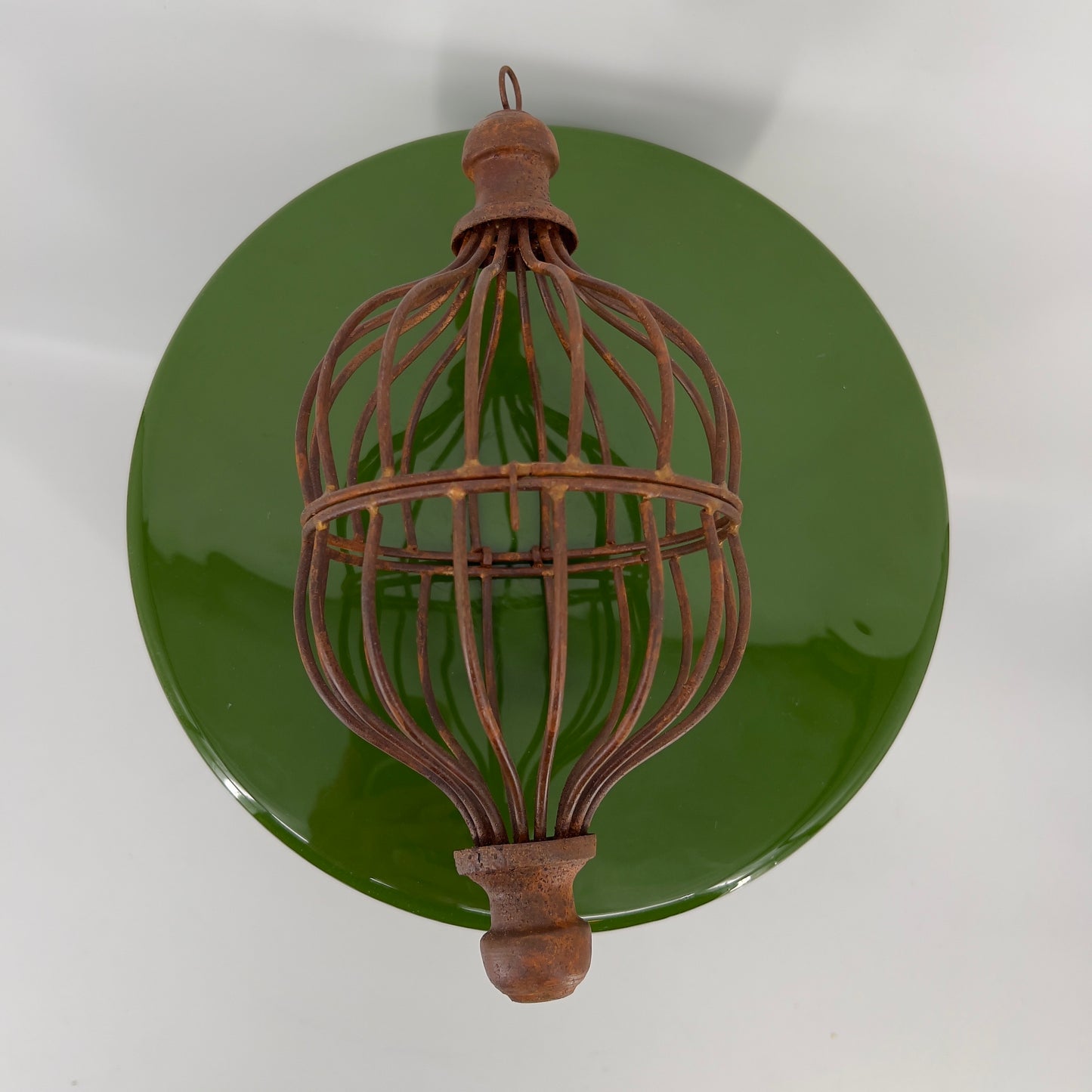 Metalen hanging decoratie ornament Rusty, 13 x 30cm