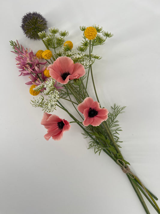 Zijden kunstboeket "Glimlach", 75cm