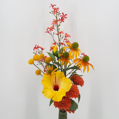Zijden kunstboeket "Vurige veldgloed", 65/95cm