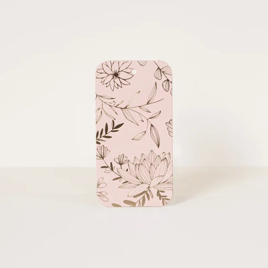 Cadeaulabel gouden tekst om, evt. met persoonlijke tekst, bij de bloemen cadeau te geven.